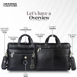 hammonds flycatcher Men Black Messenger Bag - Mini image 3