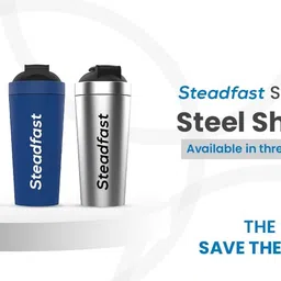 Steadfast Nutrition Stainless Steel Shaker 750ml (Silver) image 2