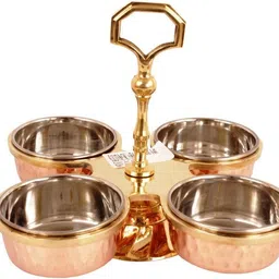 indianartvilla Sauce Set Steel, Copper-picture-21