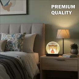 mahour creation Khatu Shyam Ji LED Night Lamp | Acrylic Temple Gate Light for Home Decor & Gift Table Lamp image 2