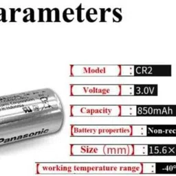 microusb PANASONIC CR2 3V 850mAh Lithium Battery image 3