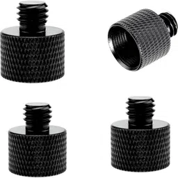 MILLETS 12 Pcs Mic Stand Adapter for Microphone,5/8 Female to 3/8 Mal Flash Shoe Adapter image 3