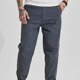 snitch Men Solid Grey Track Pants-picture-13