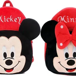 aveek Small 12 L Backpack BM-combo of 2 red mickey, red minnie_1180-picture-36