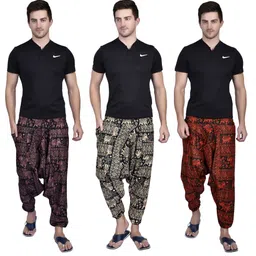 viku Printed Cotton Men Harem Pants image 5