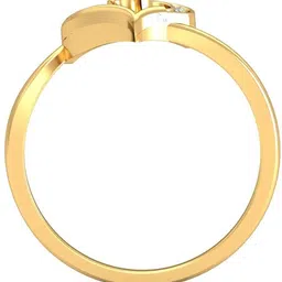 avsar AVR639YB 14kt Cubic Zirconia Yellow Gold ring image 2