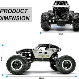 apj enterprise Remote Control Car For Kids Rock Crawler Climbing Rc Rechargeable Toy for Kids image 2