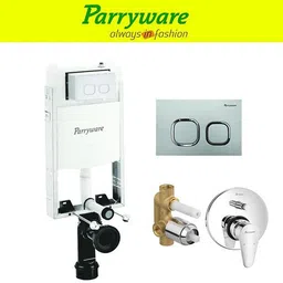 parryware Half Frame Concealed Cistern, with divater body upper uno set of 1 pic 185 Dual Flush Tank-picture-37