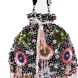 swisni Women Black Potli-picture-36