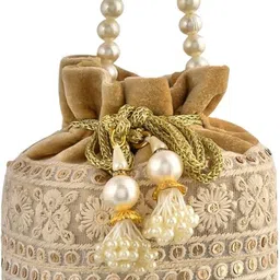 kuber industries Women Gold Potli image 2