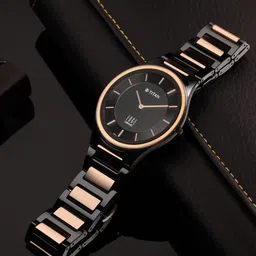 titan Ceramic Edge Analog Watch - For Men NT1696KC01 image 2