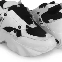 theshoegallery Womens & Girls Lace Up Sneaker Shoes For Casual Outing|| Soft Cushion Insole Sneakers For Women image 1