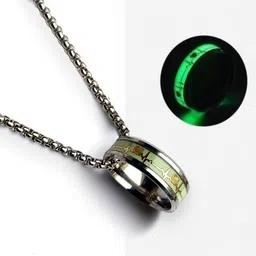 kazare Men Pendant | Pendant For Boys | Locket For Men | Fashion Locket Rhodium Alloy Locket Set image 1