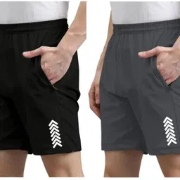 skyrow Pack of 2 Color Block Men Multicolor Regular Shorts-picture-20