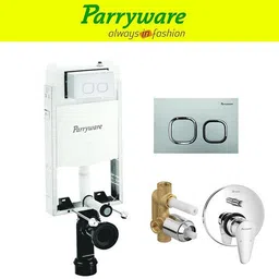 parryware Half Frame Concealed Cistern, with divater body upper uno set of 1 pic 182 Dual Flush Tank-picture-34