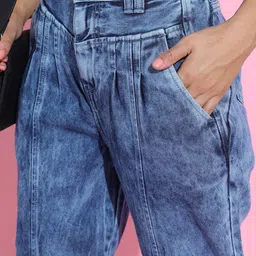 tokyo talkies Women Regular Mid Rise Blue Jeans image 4