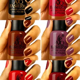 aq fashion Long Lasting quick dry Nail Polish New collection Combo A31 Multicolor-picture-29