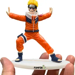 funfob Naruto Action Figure | Mini Figurine Height- 10cm (Hands in Air)-picture-37