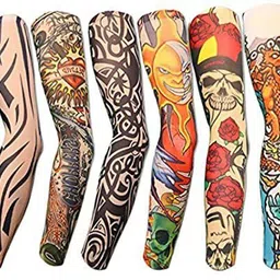 the beged Cotton, Nylon Arm Sleeve For Men & Women With Tattoo-picture-28