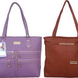 Women Purple, Tan Messenger Bag-image-35