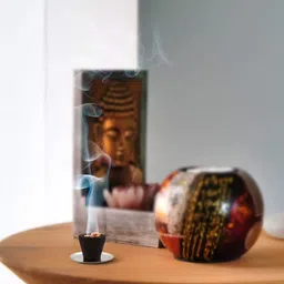 airofine fragrance (72 Cups) Natural Lobhan Cup Dhoop With Sambrani for Pooja-Guggal Dhoop Cup with Guggul, Frankincense Dhoop image 2