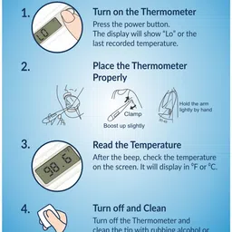 ADICARE Home Use Medical Device | Digital Thermometer For Fever Check (Pack of 1) Thermometer image 4