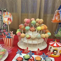 bosig 3-Tier Display Cupcake Stand for Holding 42 Cake Pops and 21 Cupcakes, Multicolour Plastic Cake Server (White) Plastic Cake Server image 4