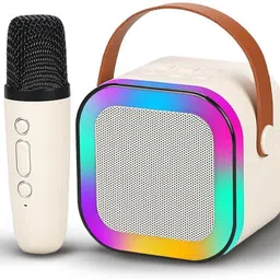 jsg K13 KARAOKE SPEAKER WITH MIC 5W,RGB LIGHT BLUETOOTH SPEAKER BLUETOOTH SPEAKER WITH MIC image 1