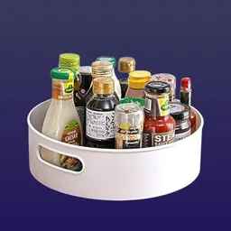 veaynex Plastic circular Twisting Holder Plate – Residential & Cookhouse Storage Basket image 1