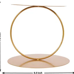 indian artisans Cake Spacer Separator Metallic Round Cake Server Iron Cake Server image 2