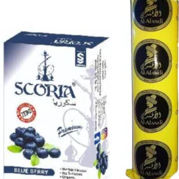 scoria Premium Quality Herbal Hookah BlueBerry Hookah Flavour & 1 Polo Hookah Charcoals-picture-19