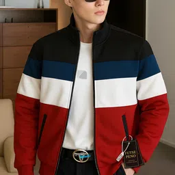 futse peno Men Colorblock Casual Jacket-picture-23
