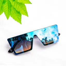 jiebo UV Protection Rectangular Sunglasses (Free Size) image 3