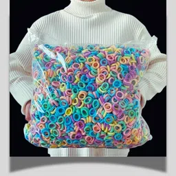 lancia Mini Rubber Band, Hair Rubber Band for Kids, Rubber Band (Pack of 100) Rubber Band-picture-27