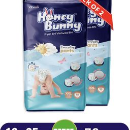 honey bunny Baby Diaper Pants with bubble top sheet| Extra Soft | 12 Hour protection - XXL-picture-47