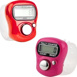 amur pack of 2 Mini Hand Tally Counter Finger Ring Digital Electronic Head Count 59 Digital Tally Counter-picture-38