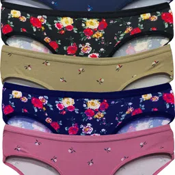 zivosis Pack of 6 Women Hipster Purple, Beige, Black, Dark Blue, Pink Panty-picture-14
