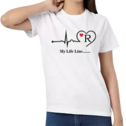 zenloop styles Women Printed Round Neck Polyester White T-Shirt-picture-19