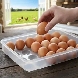 24 Grid Egg Box Practical Plastic Container for Eggs Protection Vanity Box-image-3