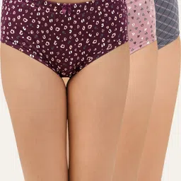 lady lyka Pack of 3 Women Hipster Multicolor Panty image 1