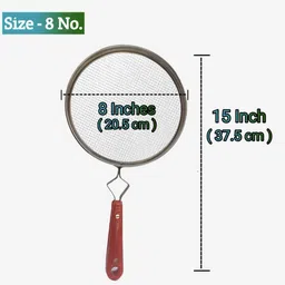 nemi Papad Jali / Roti Roaster Pulka Jali for Gas Stove (8 Inch Diameter) Strainer image 4