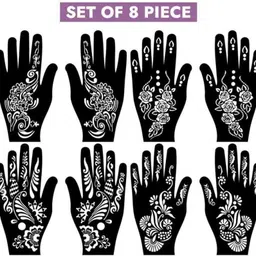 bittu creation MENDI_F011 MENDI_F011 Hand Mehndi Stencil Stencil image 2