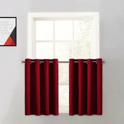 jupon 91.44 cm (3 ft) Window Silk Semi Transparent Curtain Single Curtain-picture-25