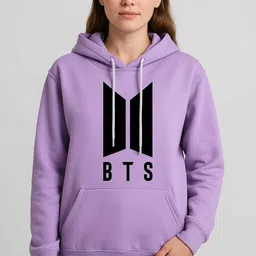 Women Full Sleeve Solid, Graphic Print, Printed Hooded Sweatshirt-image-95