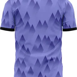 bodysports.co Men Printed, Typography Round Neck Polyester Purple T-Shirt image 4