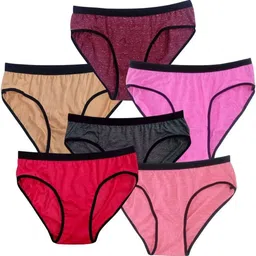 silvora Pack of 6 Women Hipster Multicolor Panty-picture-16