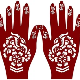 bittu creation MENDI_F169 MENDI_F169 Hand Mehndi Stencil Stencil image 1