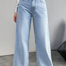 lovely london Women Regular High Rise Light Blue Jeans-picture-24