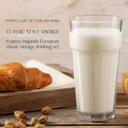 avresta (Pack of 2) Glass Tumbler - Pack Of 2, Clear, 500Ml Glass Set Water/Juice Glass image 3