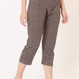 apr global Women Brown Capri-picture-15